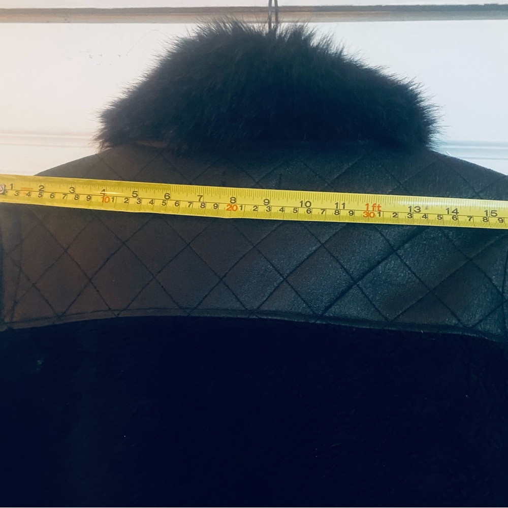 TOPSHOP Black Faux Fur Jacket - Picture 12 of 13